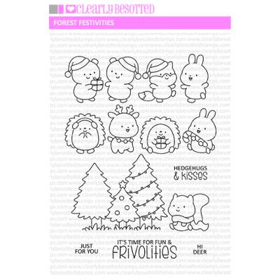 Clearly Besotted Clear Stamps - Forest Festivities